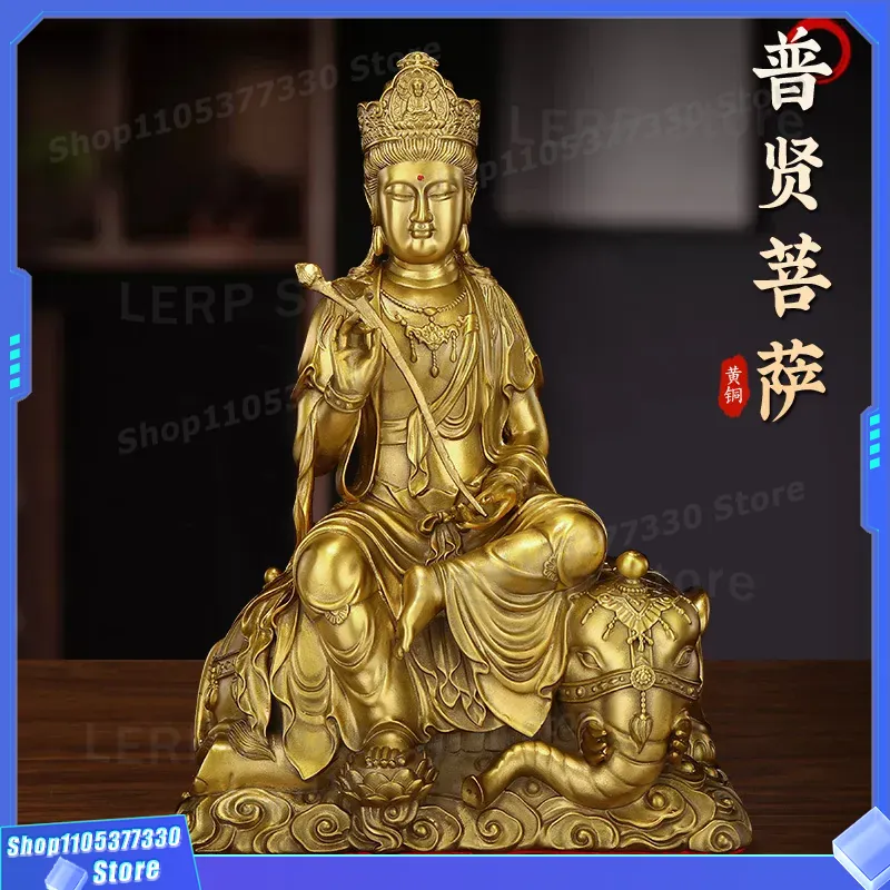 Home Textiles Direct - Puur messing Manjushri Bodhisattva standbeeld desktop
