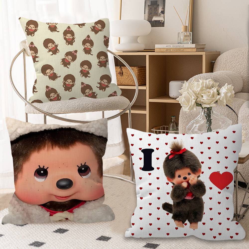 Home Fashion Textiles - M-Monchhichi Schattig kussen Anime kussen Slaapbank