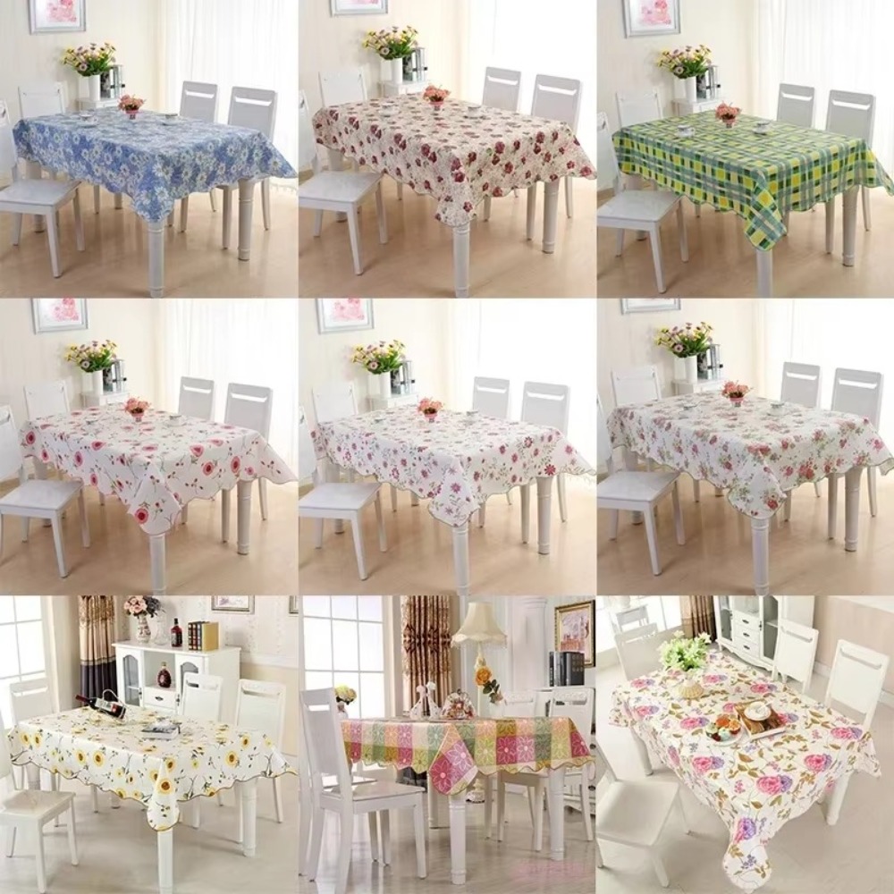 Home Textiles Today News - Waterdicht PVC-tafelkleed Thuis salontafelkleed Oliebestendig thuis