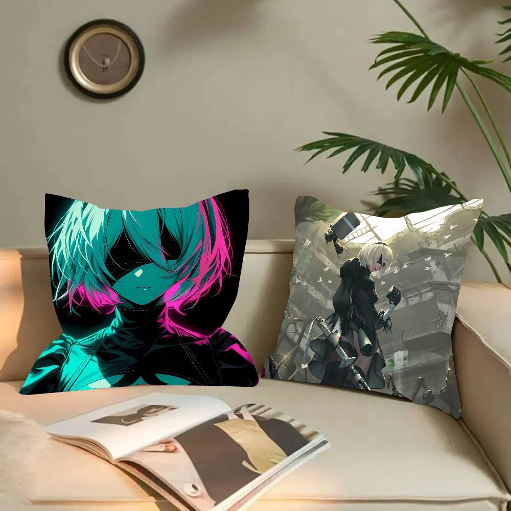 Home Fashion Textiles - Nier Automata Anime Fight Game Kussenhoes